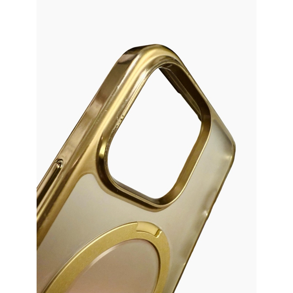 iPhone 14 Pro Max Clear Case Gold Stand for MagSafe - Picture 9 of 10